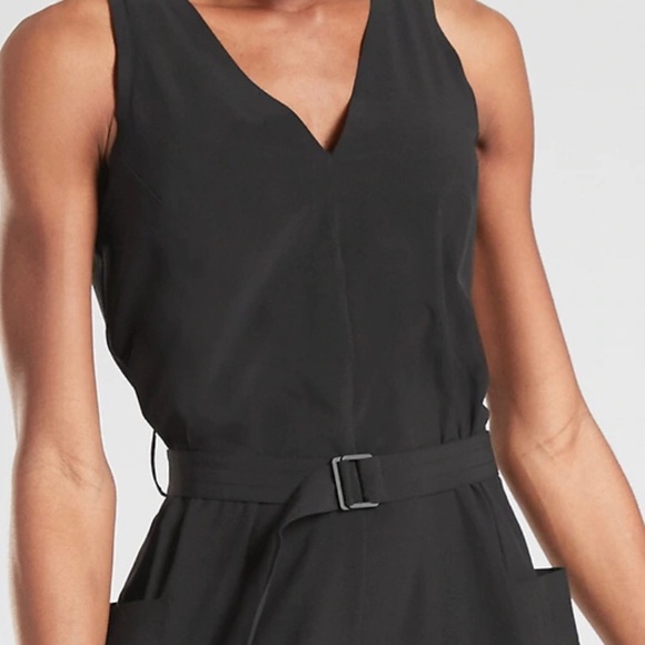 Athleta Sarasota Jumpsuit NWT Black No Belt M - Picture 5 of 8